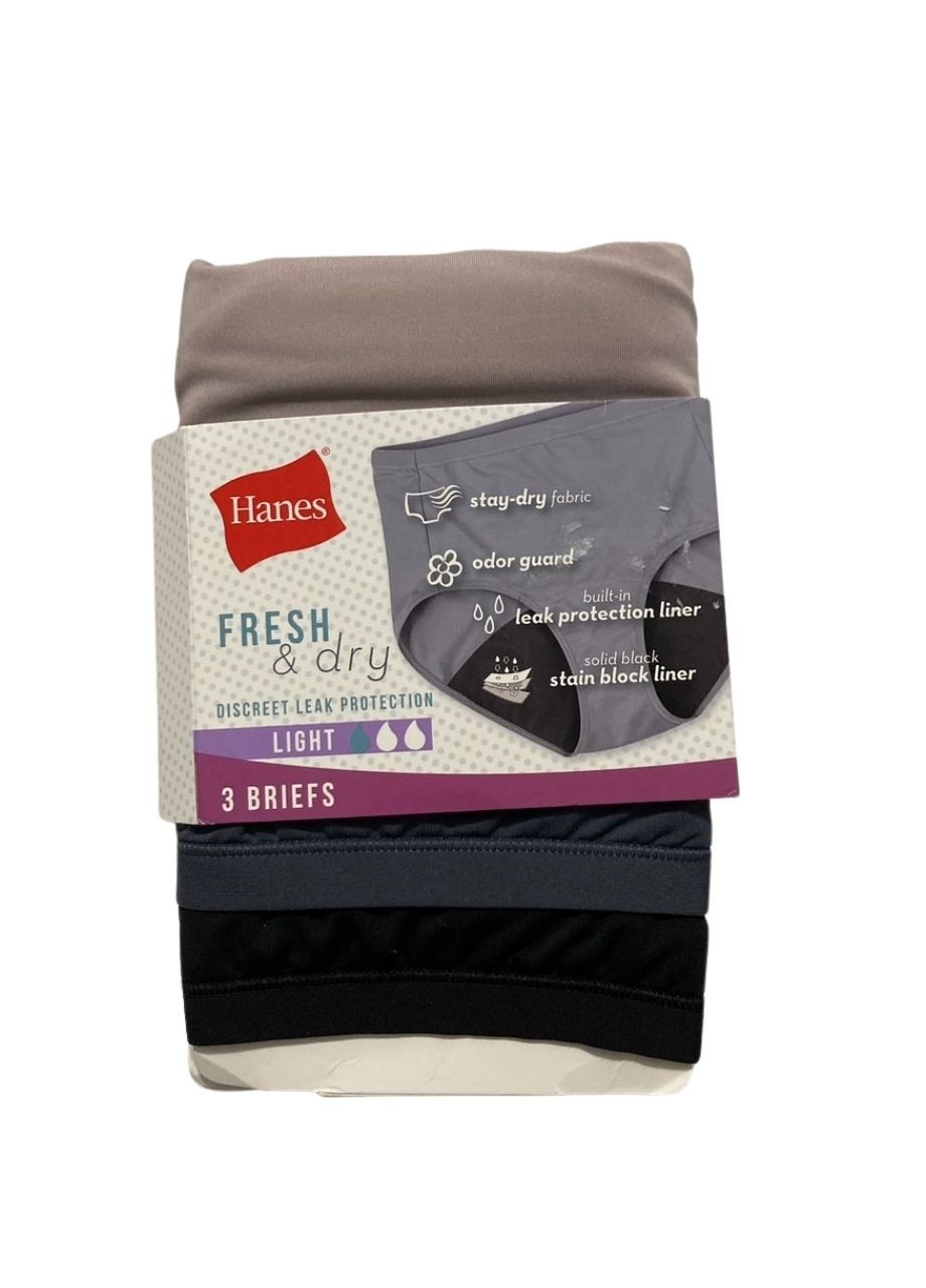 HANES Comfort, Period Underwear Pack ASSORTED XL