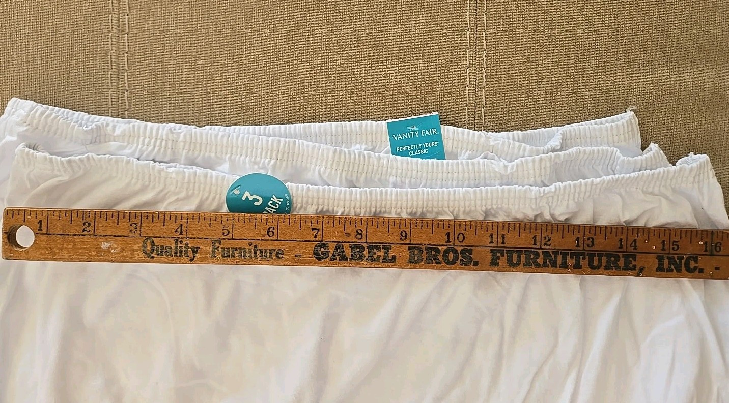 Vanity Fair Perfectly Yours CLASSIC Cotton Brief Panties Underwear 3Pack 10/3XL