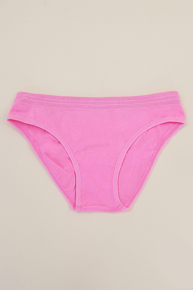 ScarvesMe 6 pack Women’s Assorted Seamless Solid Glitter Trim Bikini Panties