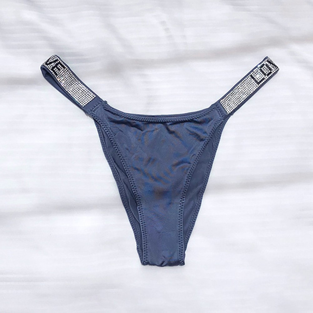 Daily Women Thongs Underwear Shine Sleepwear Soft Solid Backless Stretch