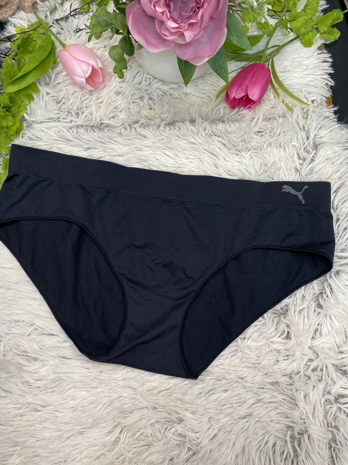 Womens XL Puma Sports Hipster Panty Performance Comfort Stretch Briefs NWOT