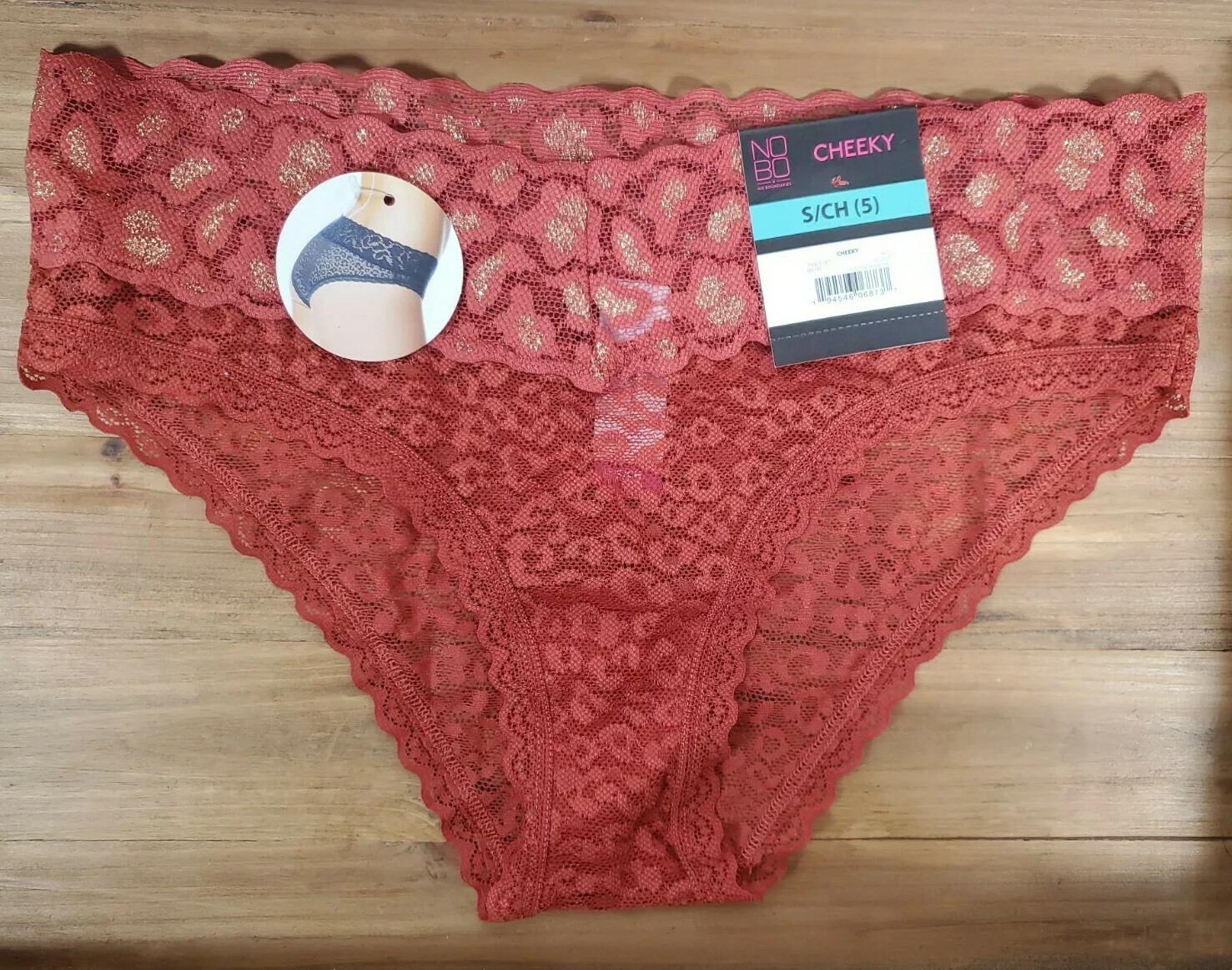 Lace CHEEKY Sexy Panties Underwear RUST No Boundaries Multiple Sizes