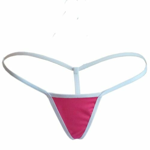 1PC Women Sexy Micro Thong Tiny G-String Minimum Hot Rose Black Pantie Underwear