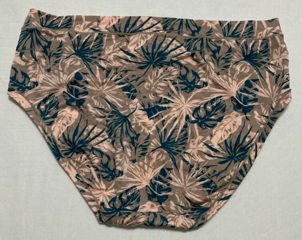 Alfani Ultra Soft Hipster Panty Underwear Tropical Leaves Multicolor L