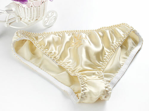 5 Pairs/lot 100% Pure Silk Women’s Low Rise Briefs Panties Underwear Lingerie