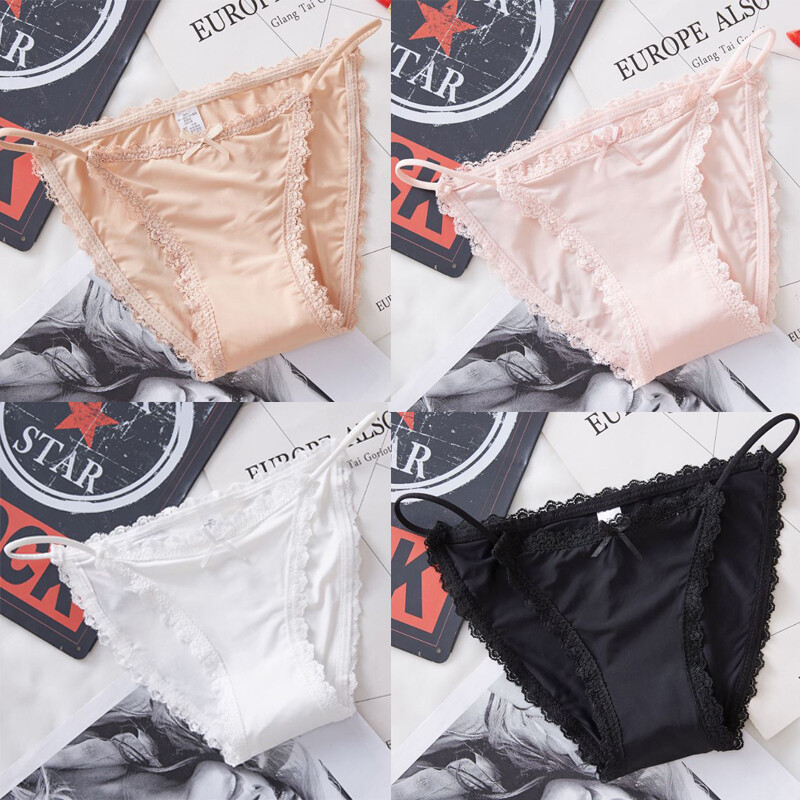 4 Pack Lot Sexy Womens Panties String Bikinis Briefs Underwear Lace Lingeries