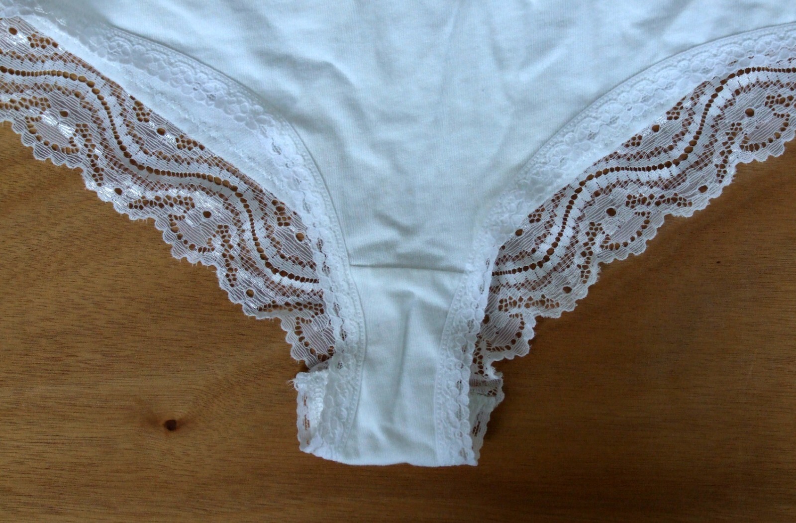 EX Chainstore NO VPL size 10 bikini knickers panties briefs cotton rich White