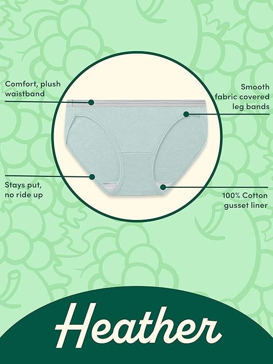 Fruit of the Loom Women’s Eversoft Cotton Briefs Underwear Multipack Plus Size
