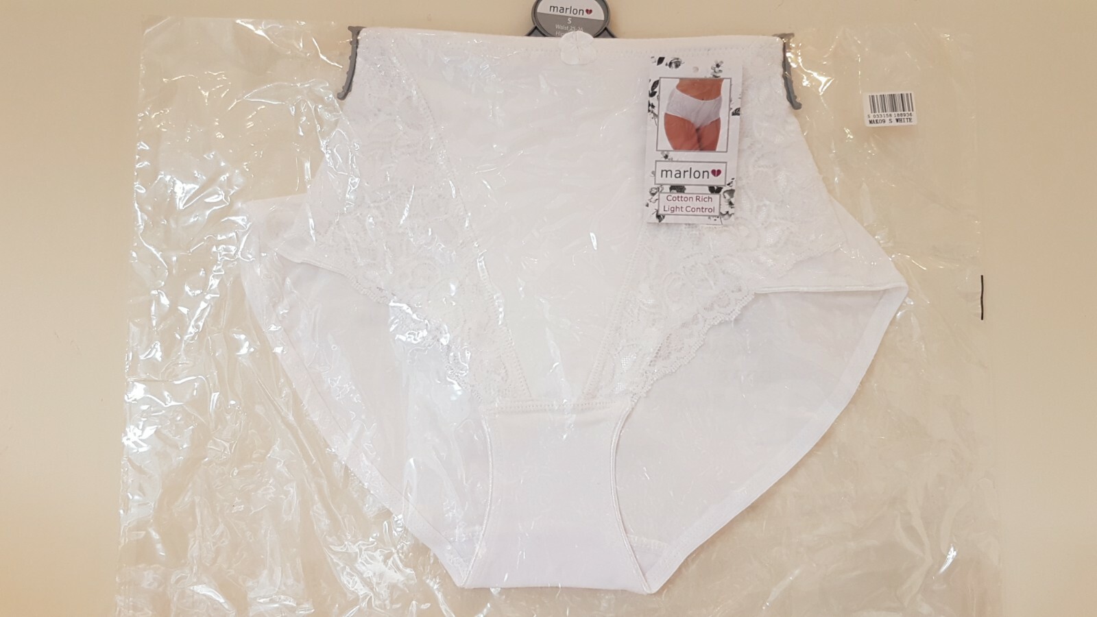 Marlon 3 Pack Light Tummy Control Support Pants Briefs cotton blend Size S UK 8