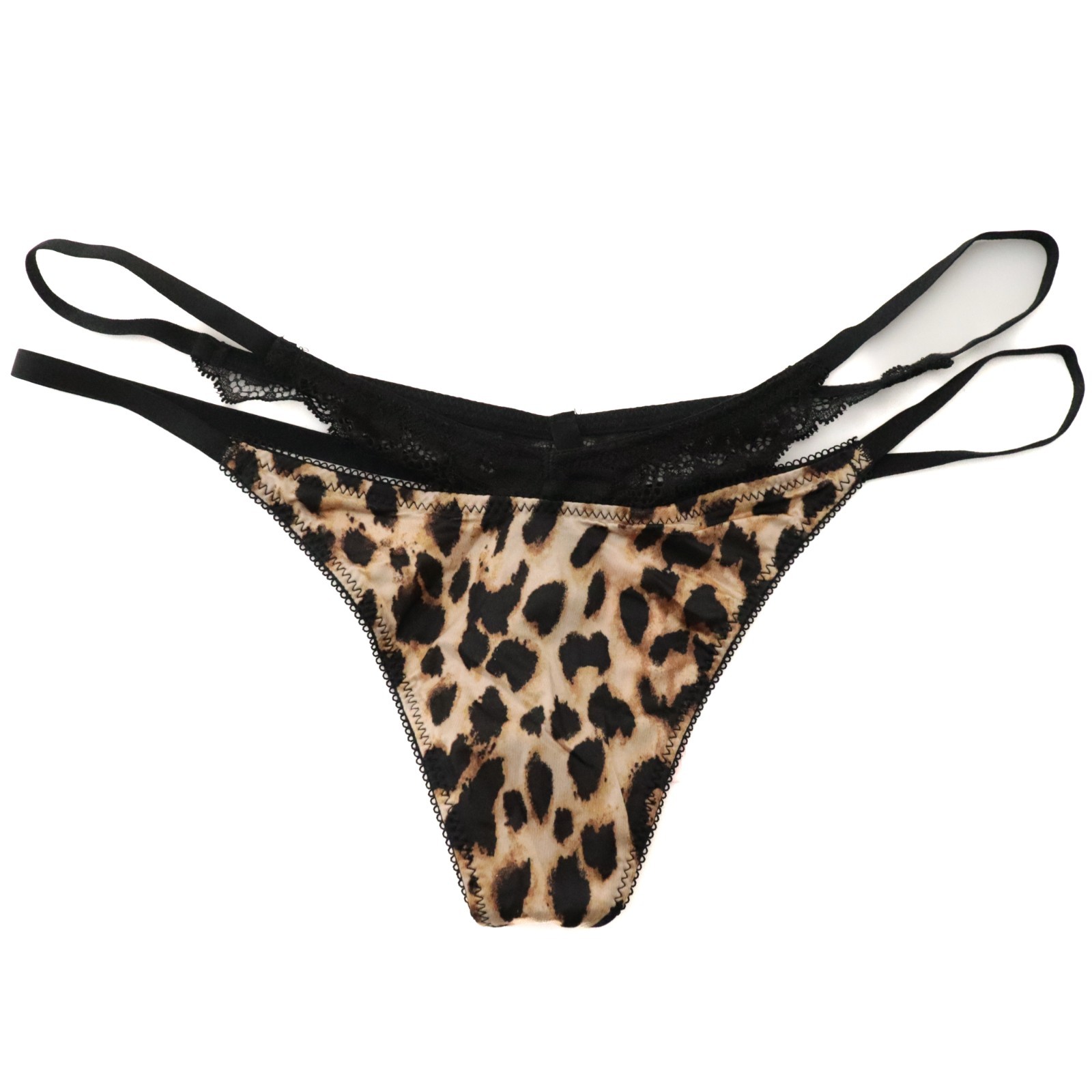 VICTORIA’S SECRET Very Sexy Lace Trim Strappy Cut Out V-String Thong Panty S M L