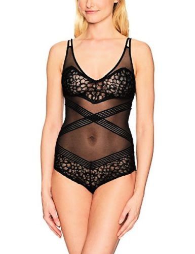 Calvin Klein Vixen Sculpting Mesh And Lace Bodysuit QF4065