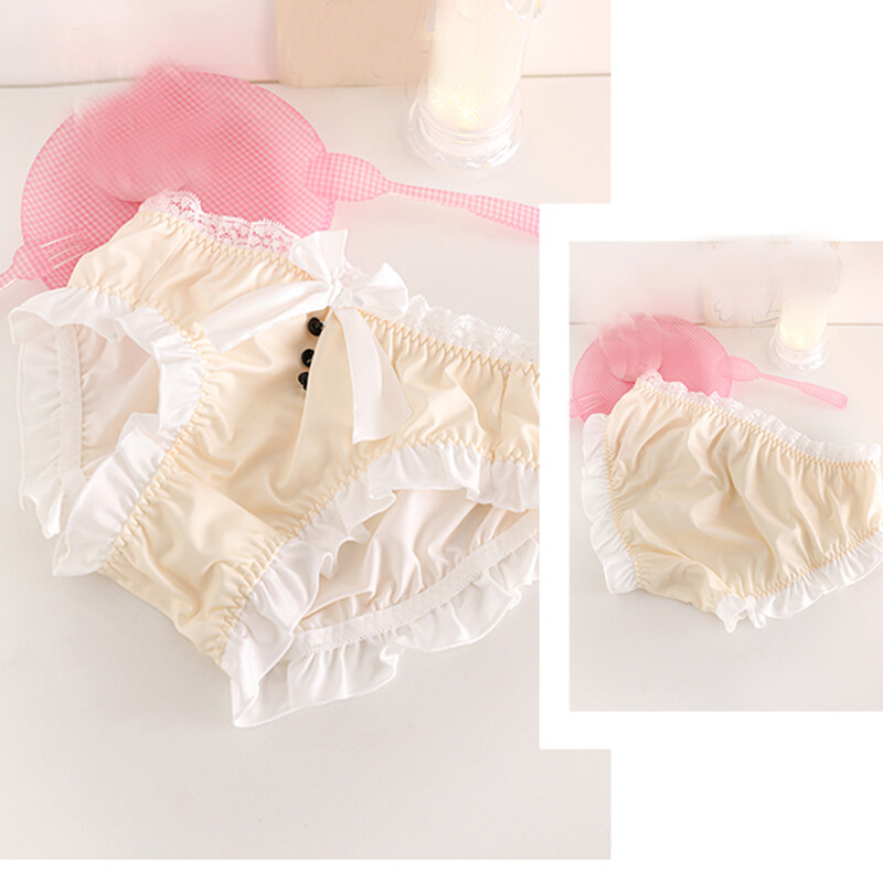 New Japanese Lolita Underpants Womens Girls Comfort Panties Bow Underwear Brief