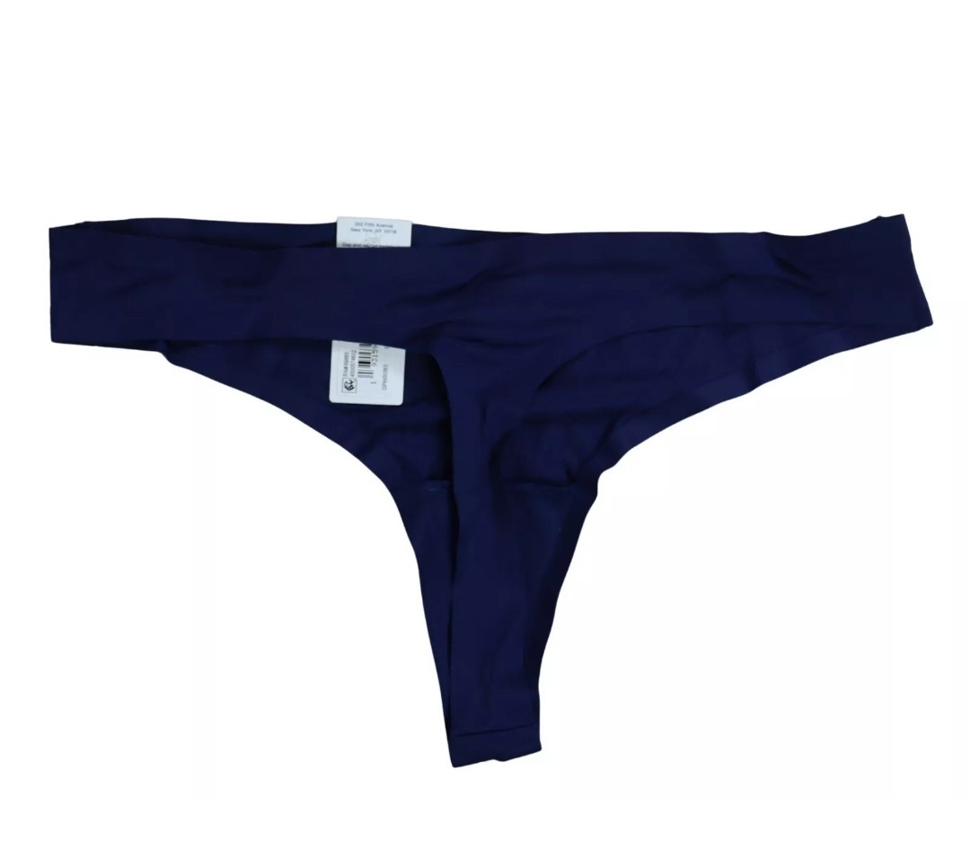 Gap GapBody Women’s Everyday Essentials Laser Bonded Thong Underwear Blue XL