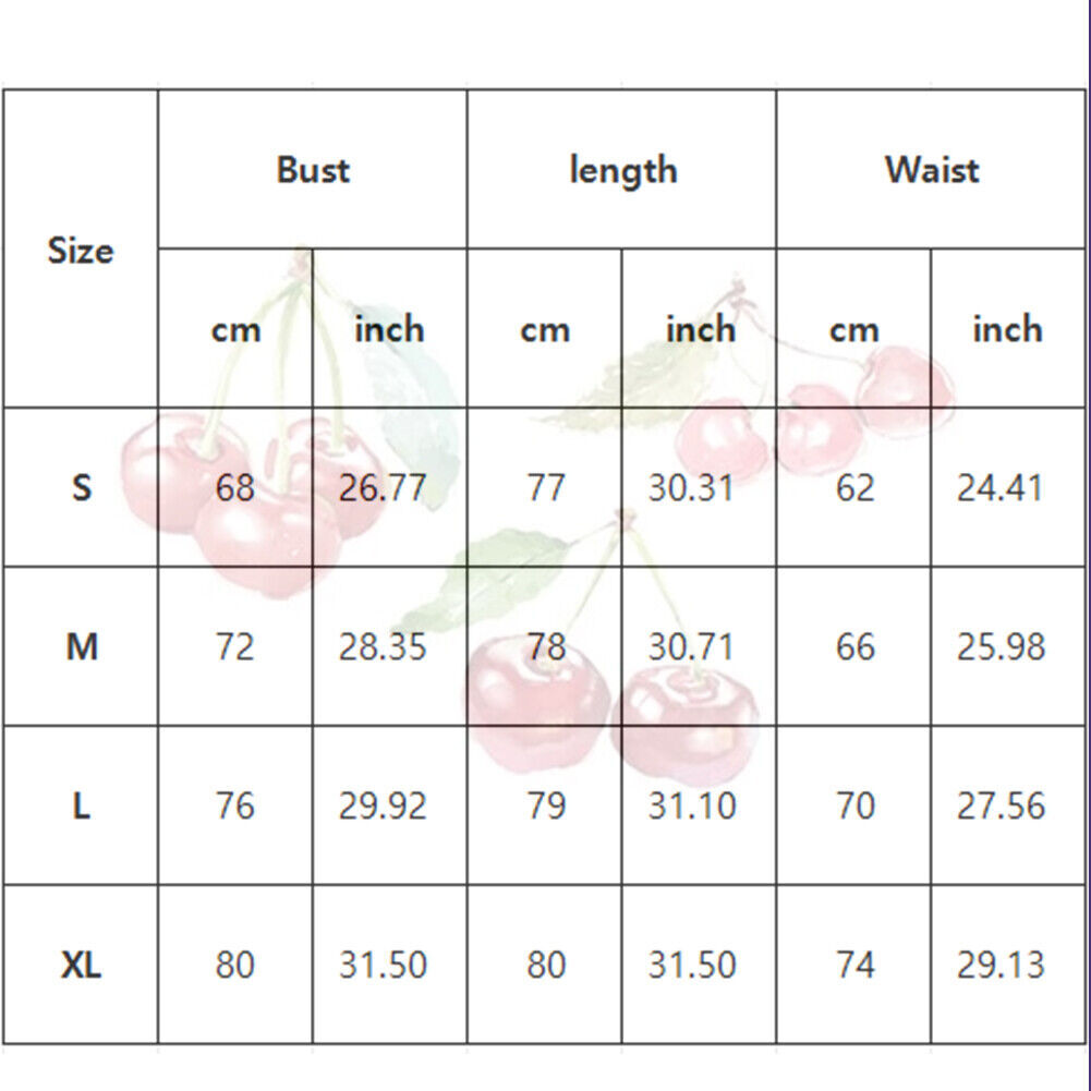 Women Sexy Lingerie Sleepwear Babydoll Underwear Cherry Dress G-String Nightwear