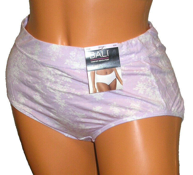 Panties Lingerie Bali Comfort Revolution Brief , Sz 6 Medium Adult Gift