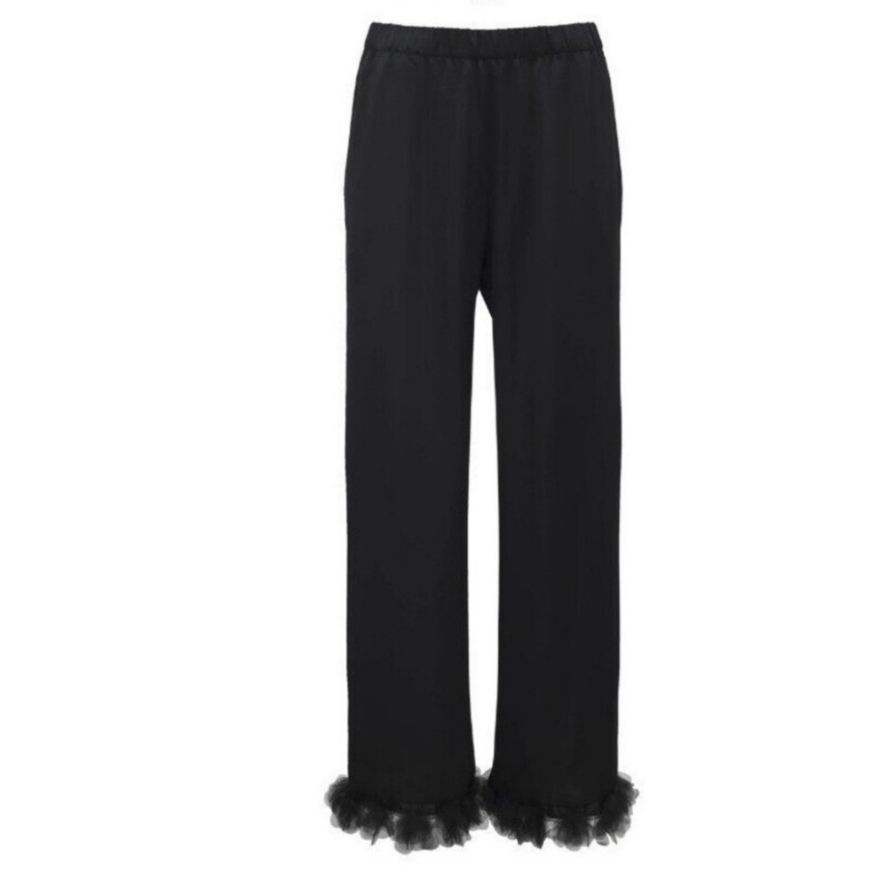 New!For Love And Lemons Black PJ Pants