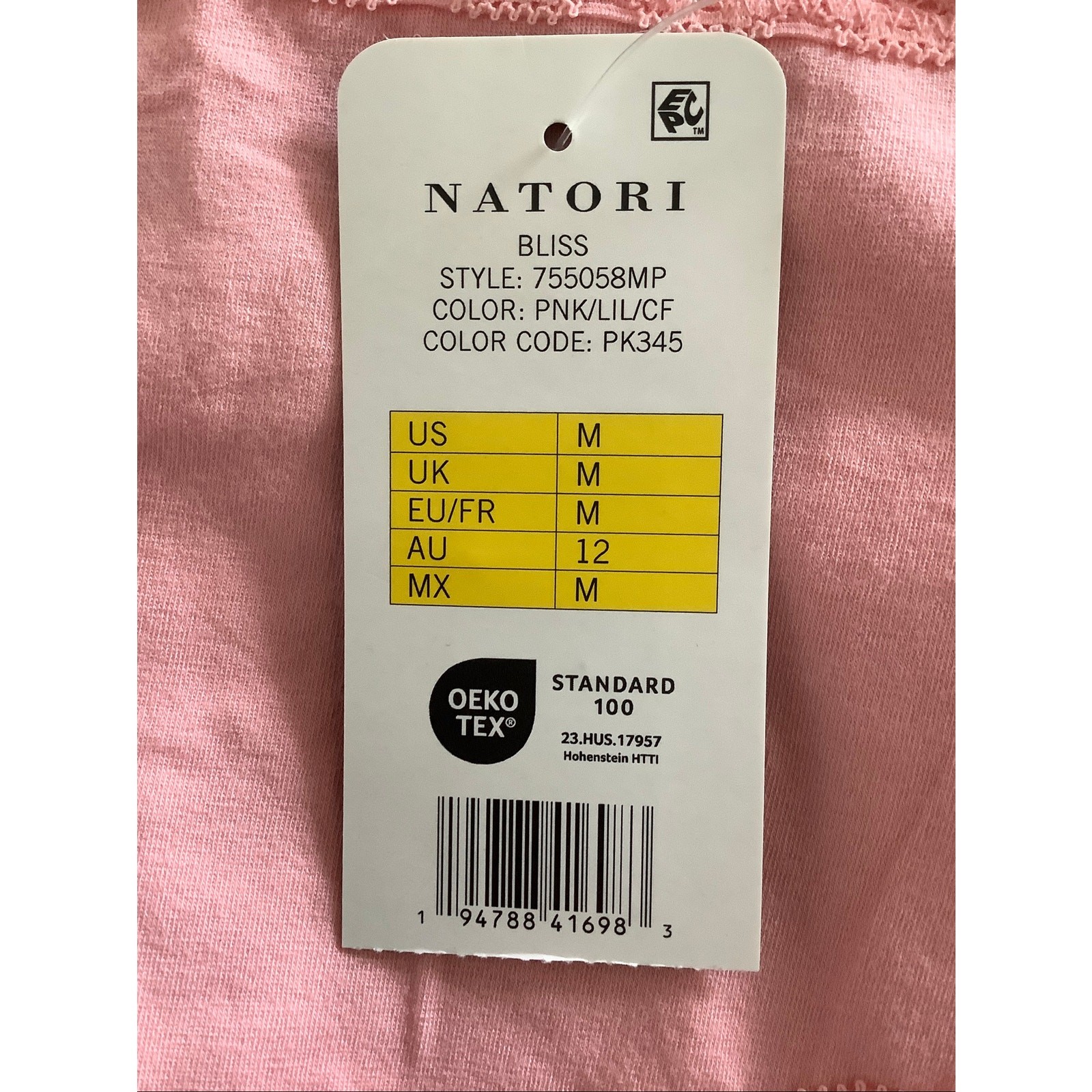 Natori Women’s Medium Pink Lilac Cafe 3 Pack Bliss Full Brief Panties A12-8