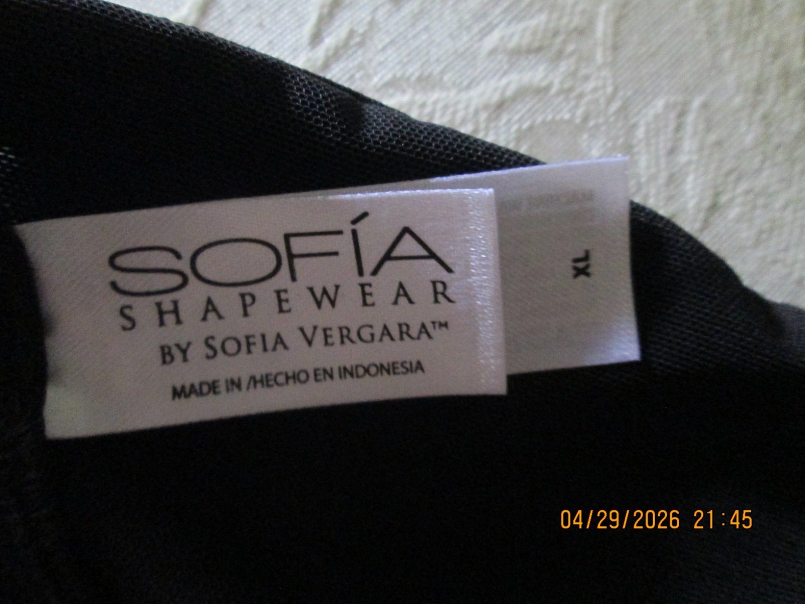 Sofia shapewear Sofia Vergara Womens hi Waist Power Mesh Shaping Thong panty XL