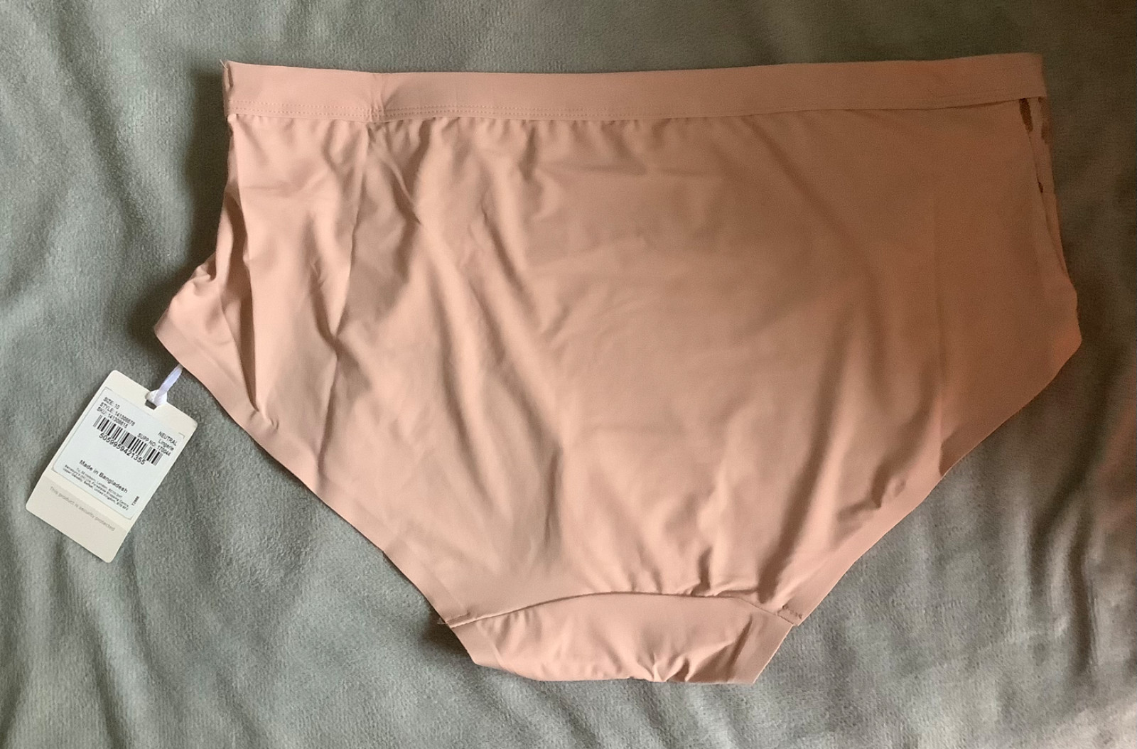 TU -Dusky Pink Satin & Mesh Trim Shorts Style Knickers SIZE 10 – BNWT