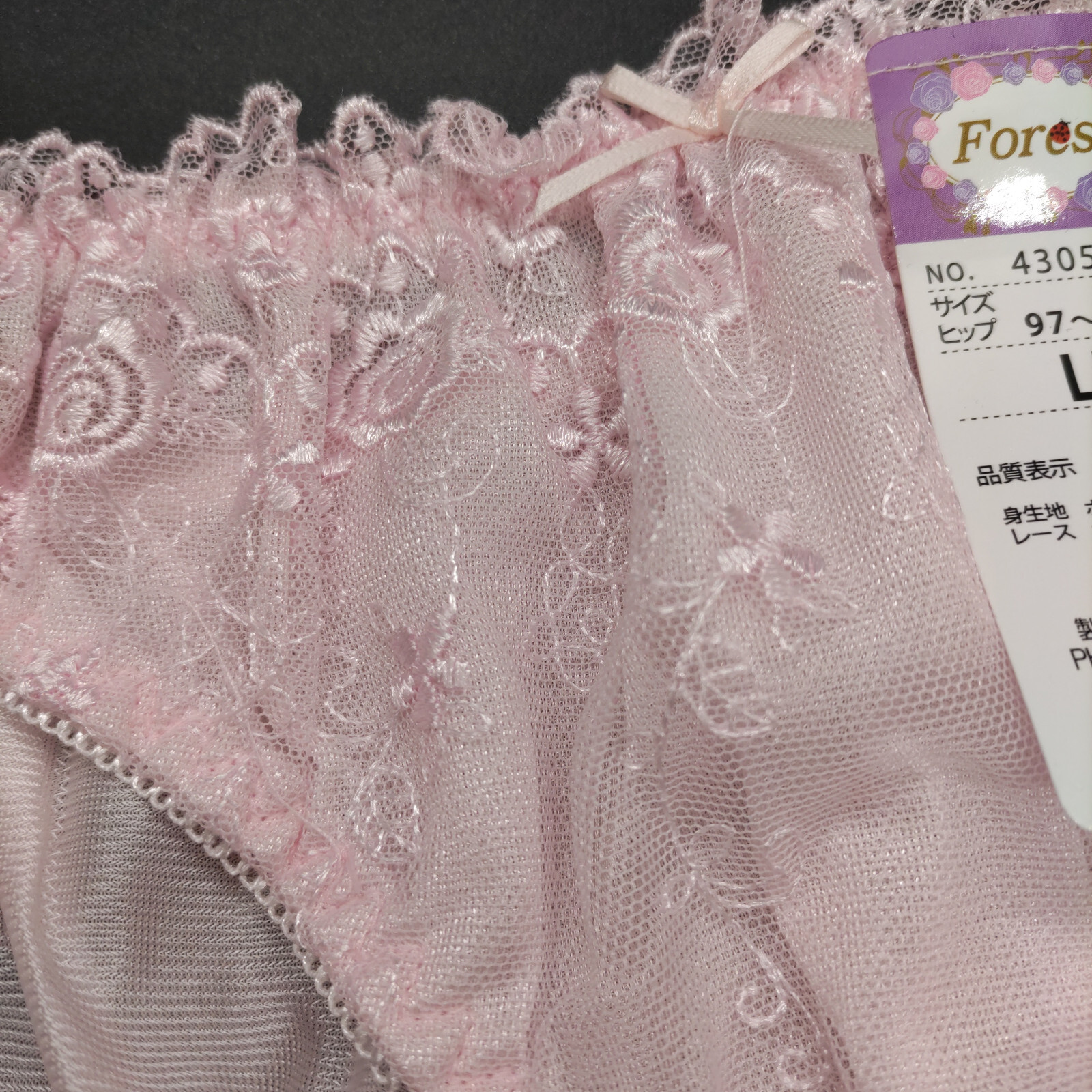 US SIZE L SHINY NYLON TRICOT PANTIES from Japan