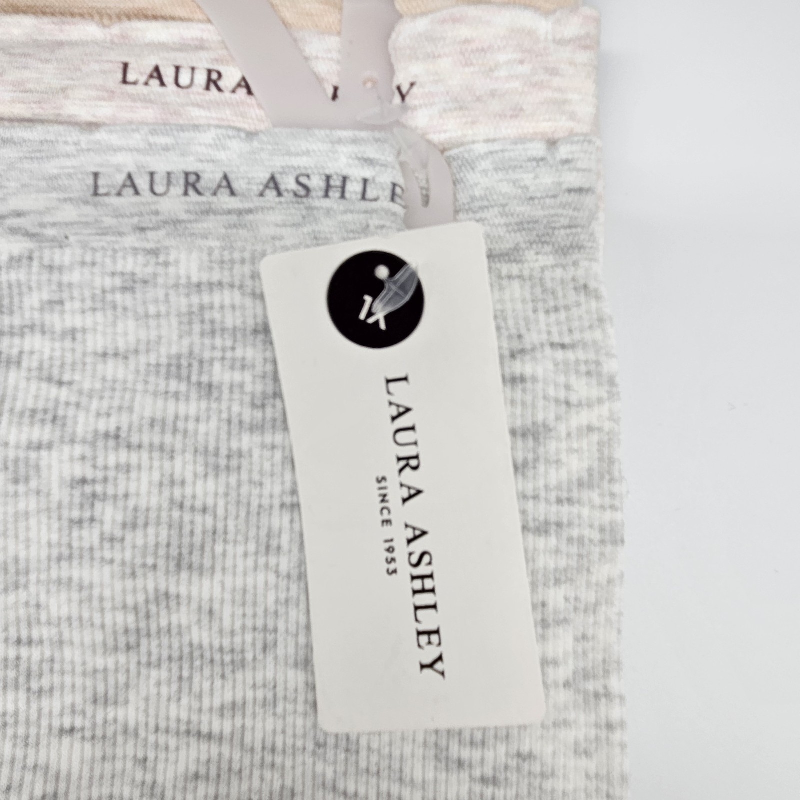 LAURA ASHLEY 5 Pack Women’s Plus 1X 2X 3X Seamless Briefs Panties Charcoal Beige