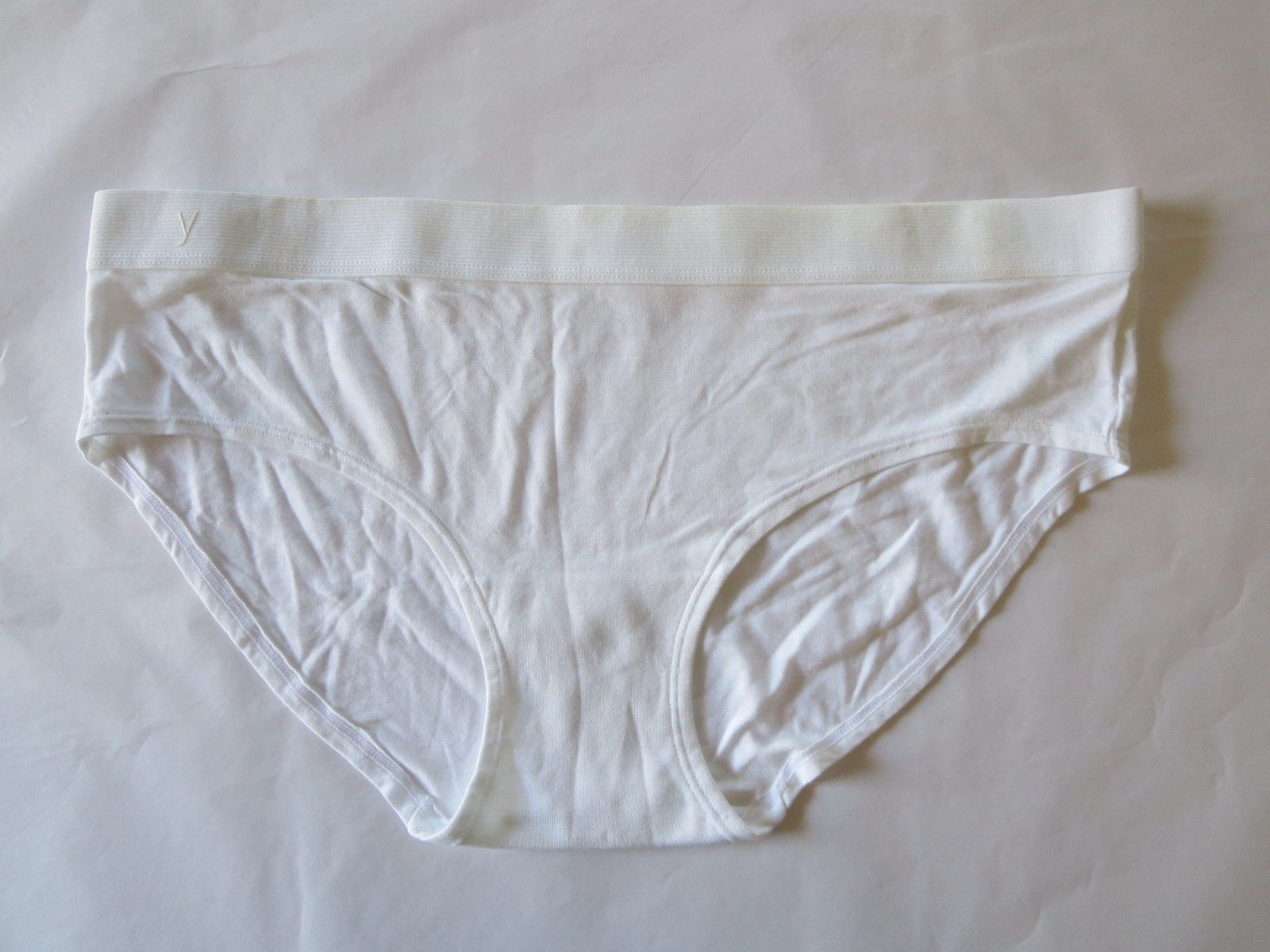 YUMMIE BY HEATHER THOMSON BREE HIPSTER PANTY #YT2-291, WHITE, LARGE, NWOT