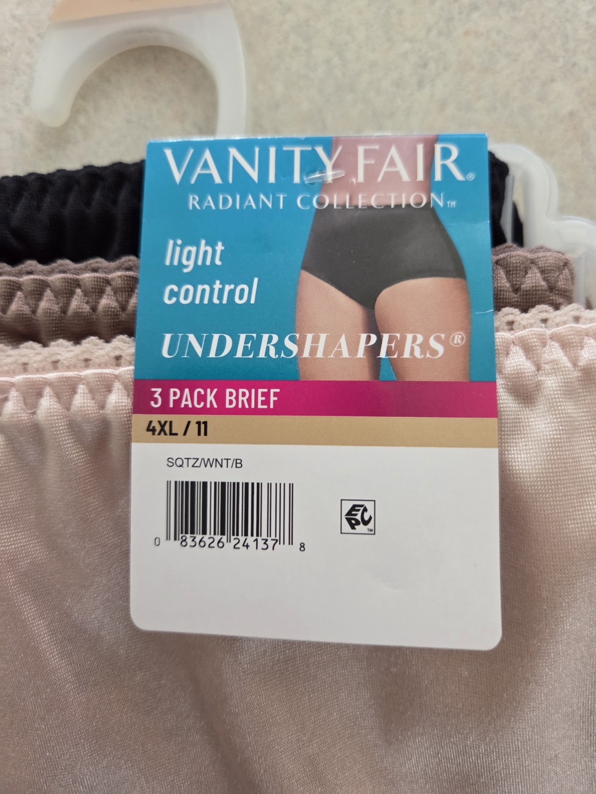 9 PACK Vanity Fair 4XL 11 Radiant BRIEFS Light Control Shaper Panties #321-1511