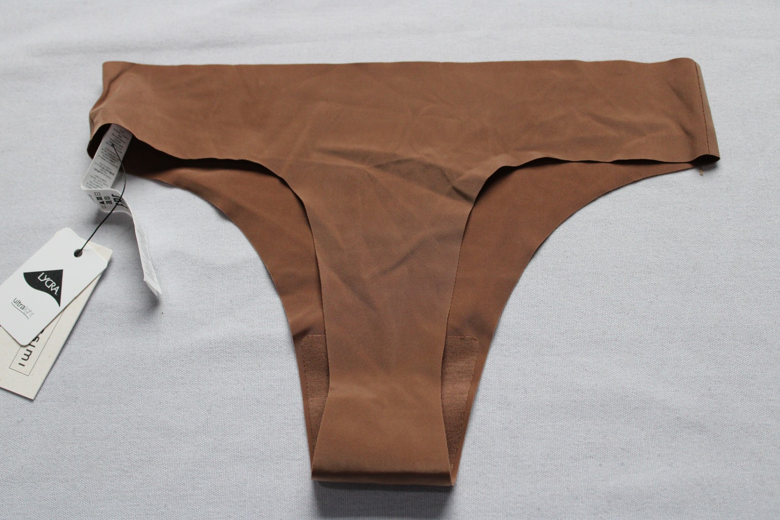 Intimissimi Women’s Seamless Cotton Brazilian Briefs CN6 Dark Beige Medium NWT