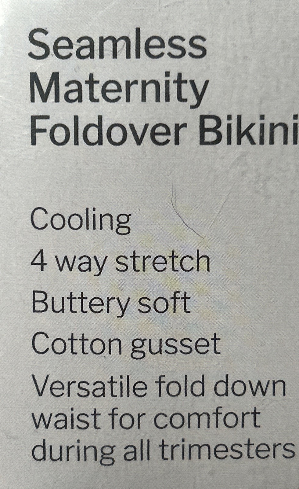 3 Pack Maternity Large Seamless Foldover Bikini Cooling Underwear Buttery Soft