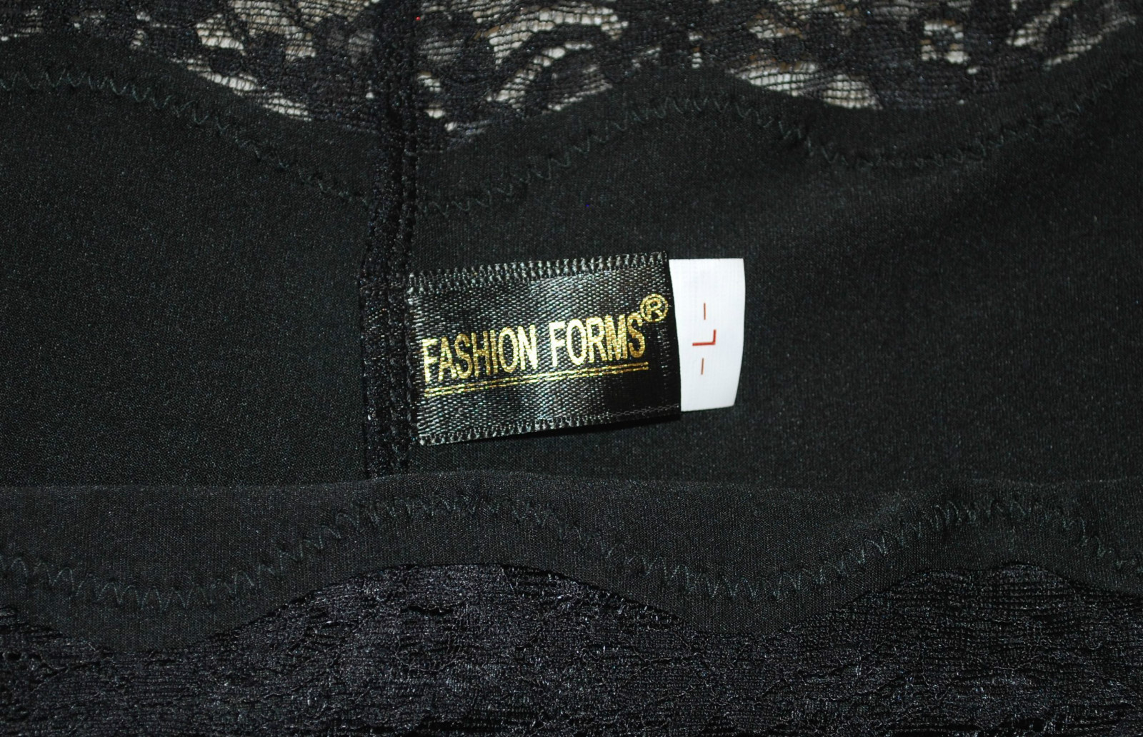 BIKINI PANTY by FASHION FORMS – Polyester Spandex W/Soft Lace Trim – 3 PAIR LOT