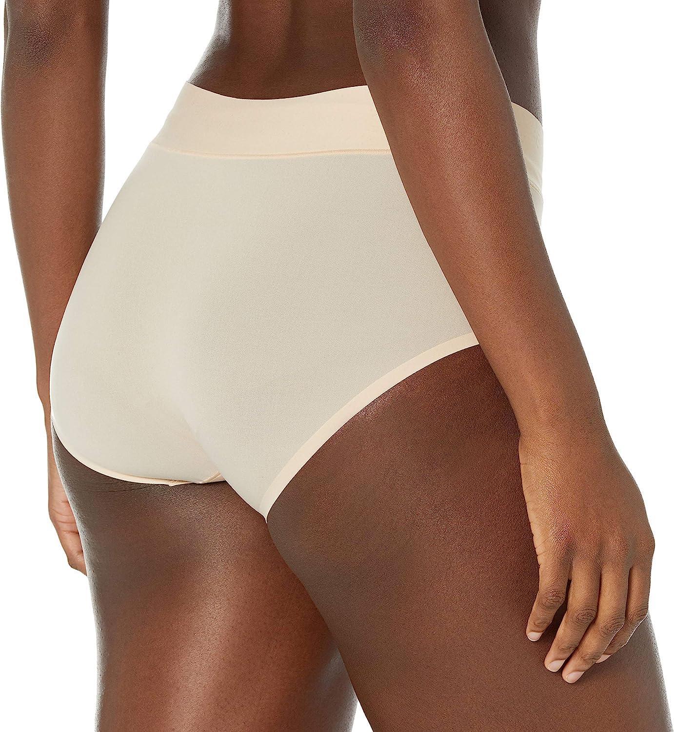 Wacoal 296523 Women’s at Ease Brief Panty, Sand Size Large