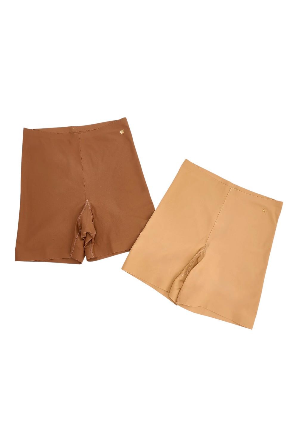Evelyn & Bobbie Women’s 2-Pack Long Leg Panties Mica/Clay