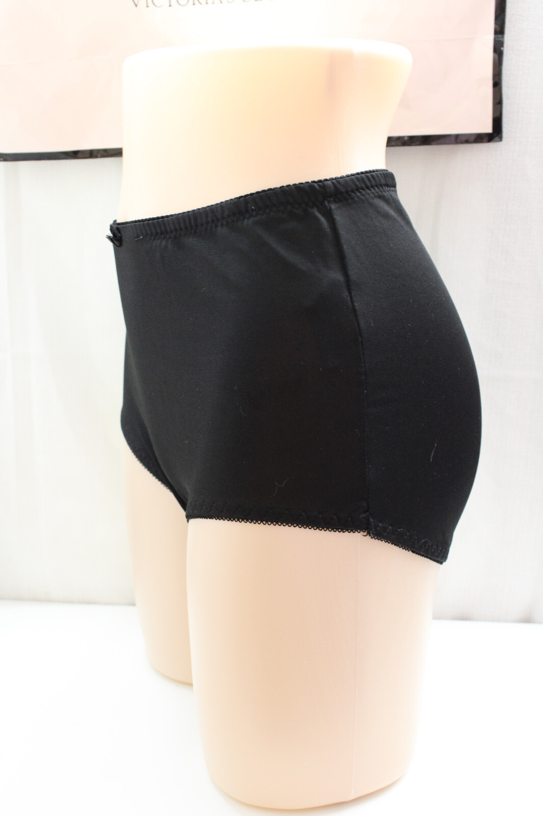 Women’s Grace Black Nylon Bow shaper Brief Panties M