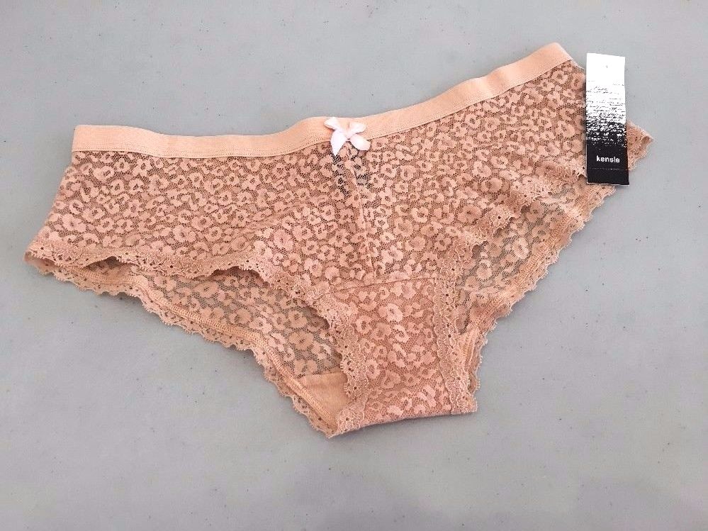 NEW! Lot Of 3 Nordstrom KENSIE Lace Hipster Panties, Size S – Cappuccino, Mint