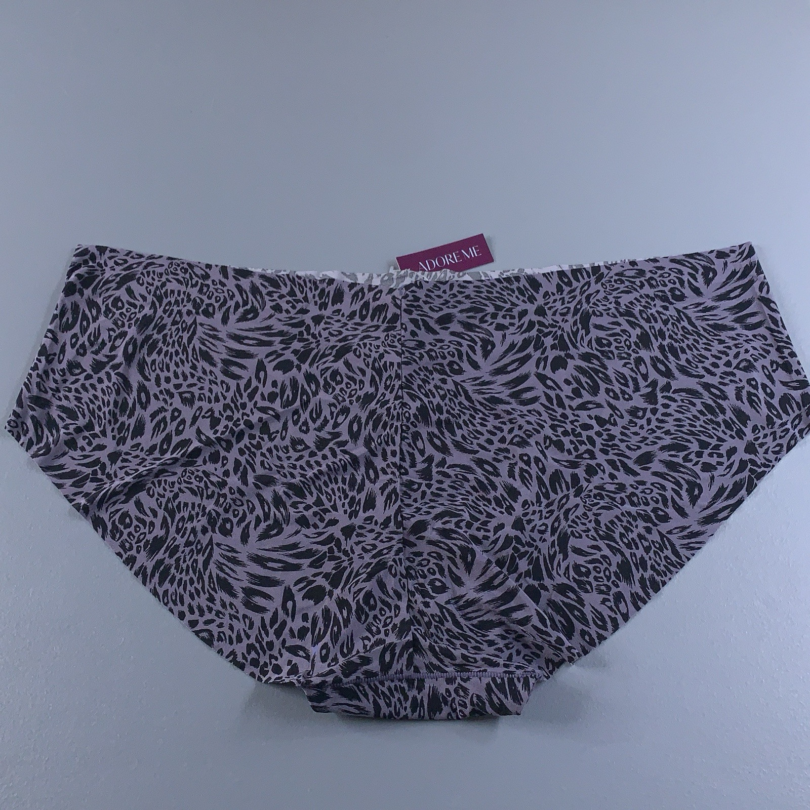 Adore Me Womens Size 0X Purple Black Printed Lightweight Hipster Panty NWT