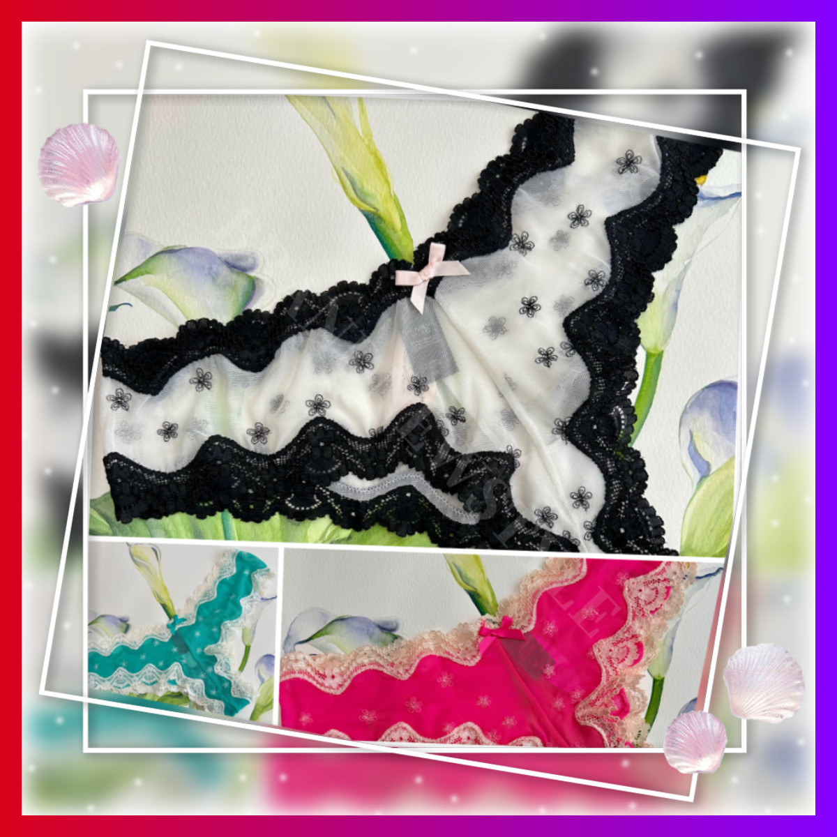 Victoria’s Secret SEXY MESH CHEEKY LACE TRIM Panty PANTIES pick 1 NEW