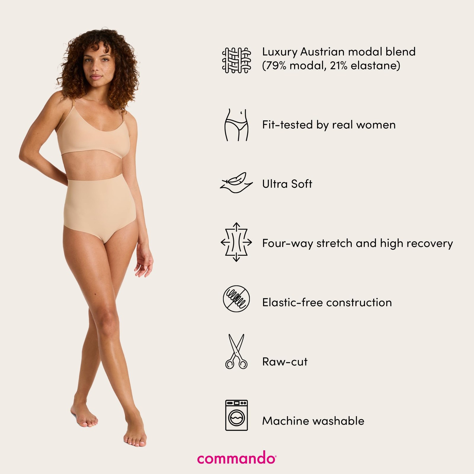 commando – Classic Control Thong | Silky Soft & Shaping No Show Thong