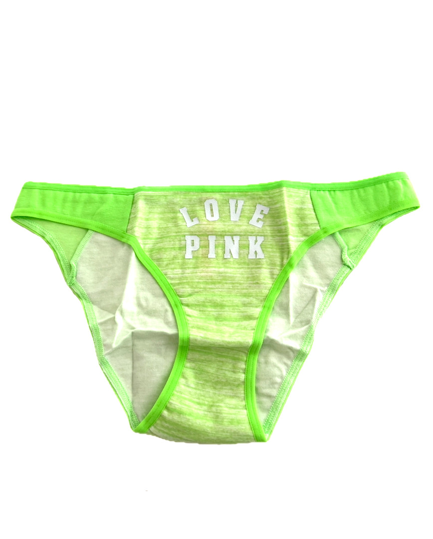 Victoria’s Secret PINK Cotton Bikini Panty Neon Lime