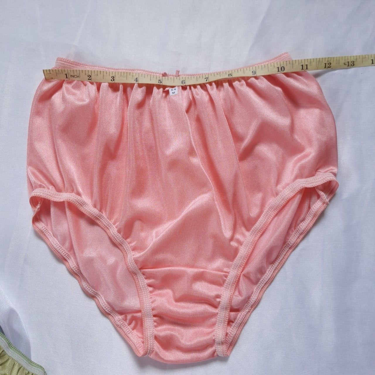 7pcs Colorful Size M Light Underwear Nylon Silky Soft Slip Panties Waist 30″-36″