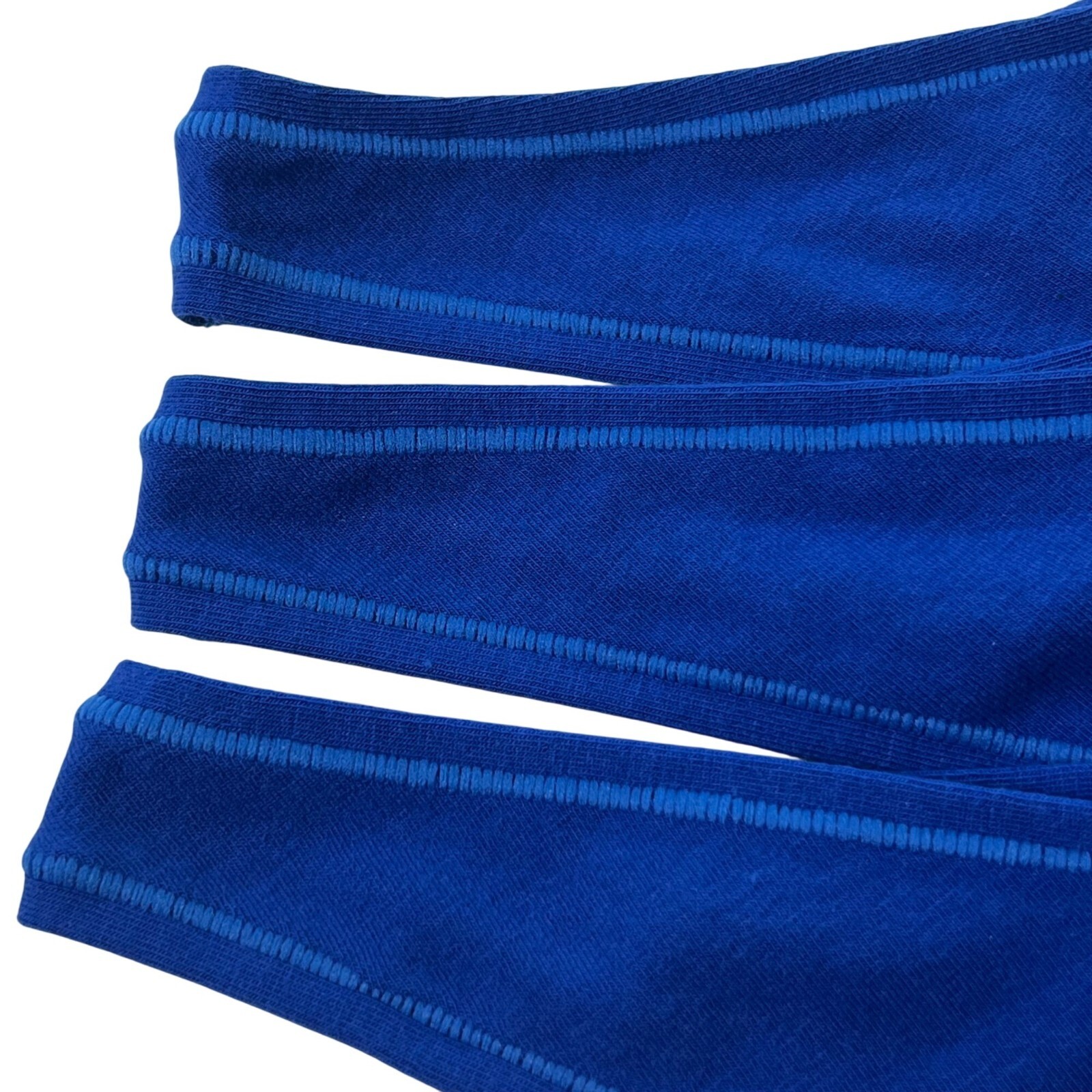 SKIMS Cotton Jersey Micro Dipped Thong Lot of 3 Cobalt 4X