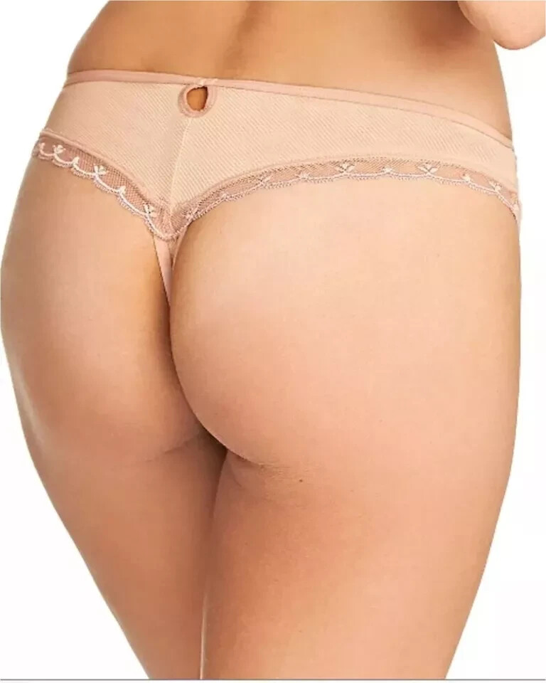 Freya Idol Allure Thong Cafe Au Lait L 14 16 Fishnet Mesh String Knickers 1807