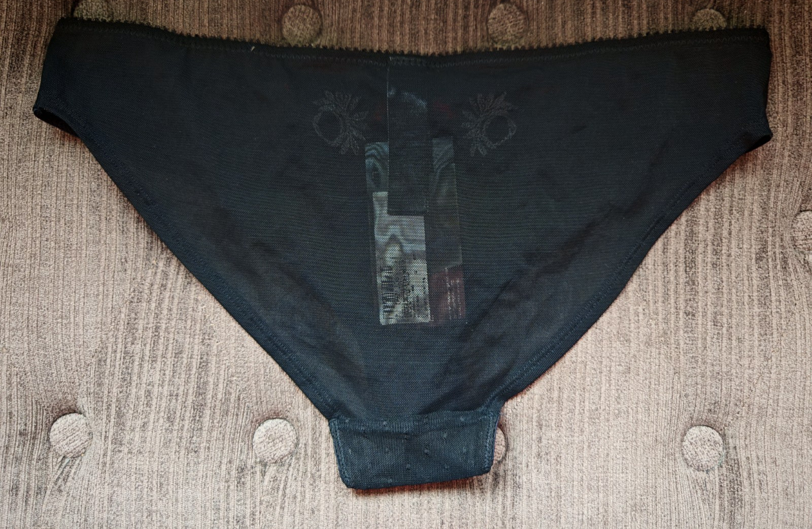 M&S Limited Black & Red Mix Brazilian Knickers Size 12