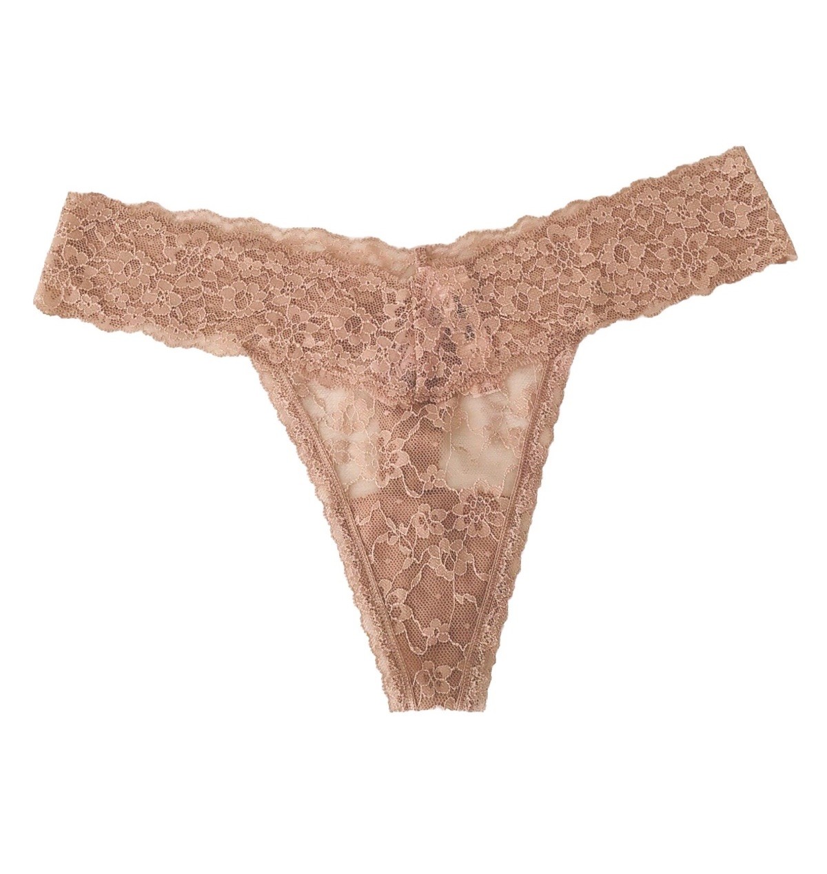 2 X NEW Victoria’s Secret Lacie Thong Panties-Large-Black And Beige NWT