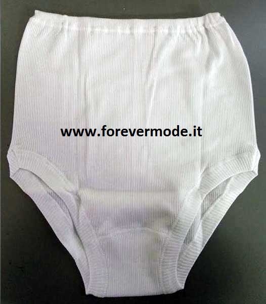 12 Moretta Classic High Cut Cotton Ribbed Women’s Briefs Art 43