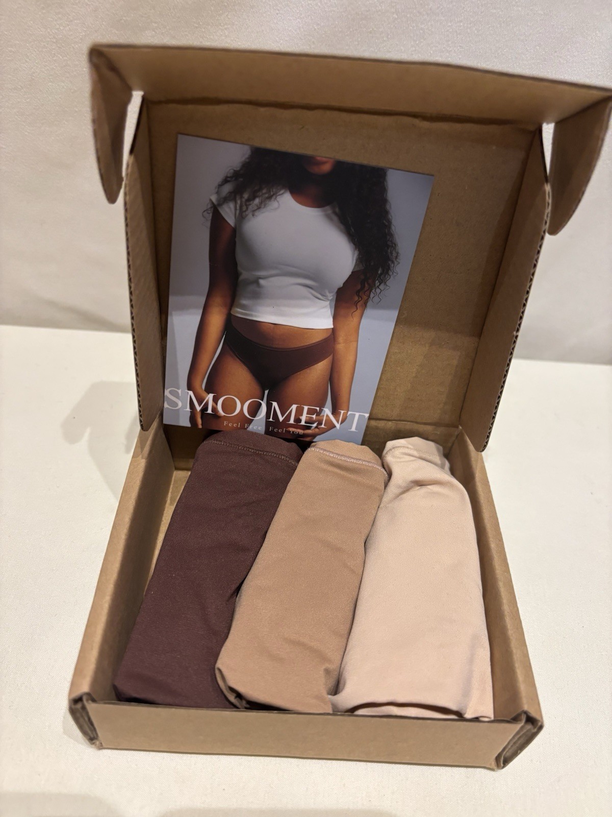 Smooment Women’s Full Brief Soft Underwear, 3 Pack, Size XS, Brown/Tan/Nude, NEW