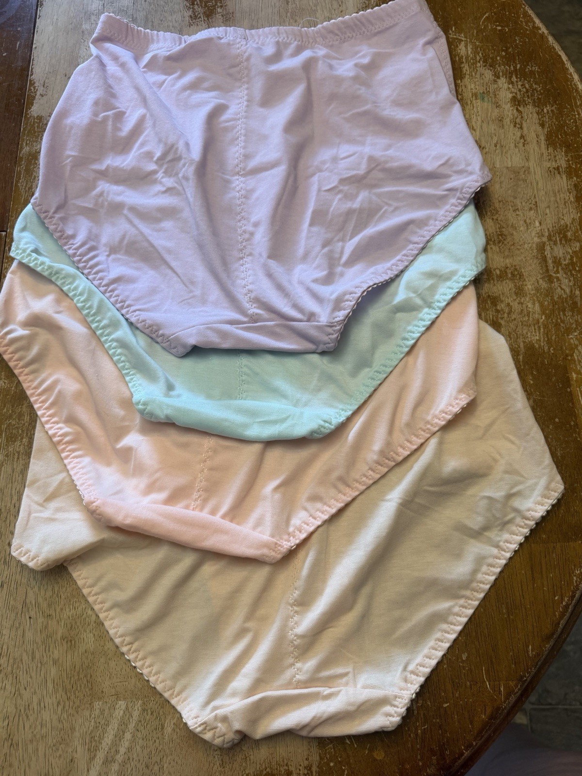 Angelina 4 Pair Womens Brief Underwear Panties Nylon Blend Hidden Pocket 3XL