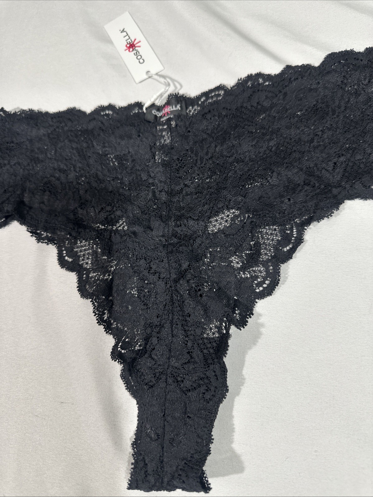 NWT Cosabella [ 3PC – 1X ] Never Say Never Extended Cutie Thong in Black T2184