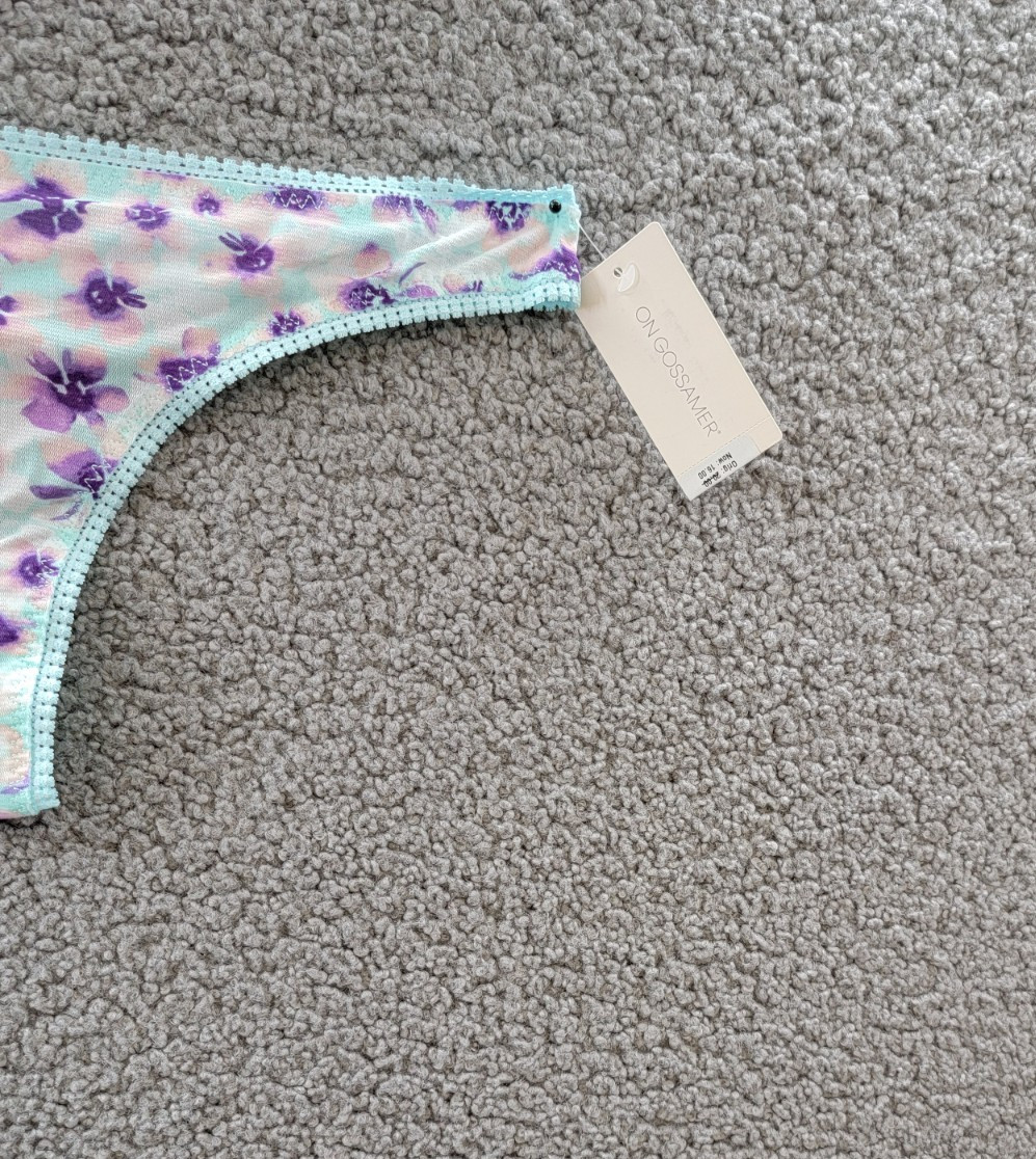 On Gossamer Printed Hipster Thong Women’s M/L Floral Dreams Pull-On
