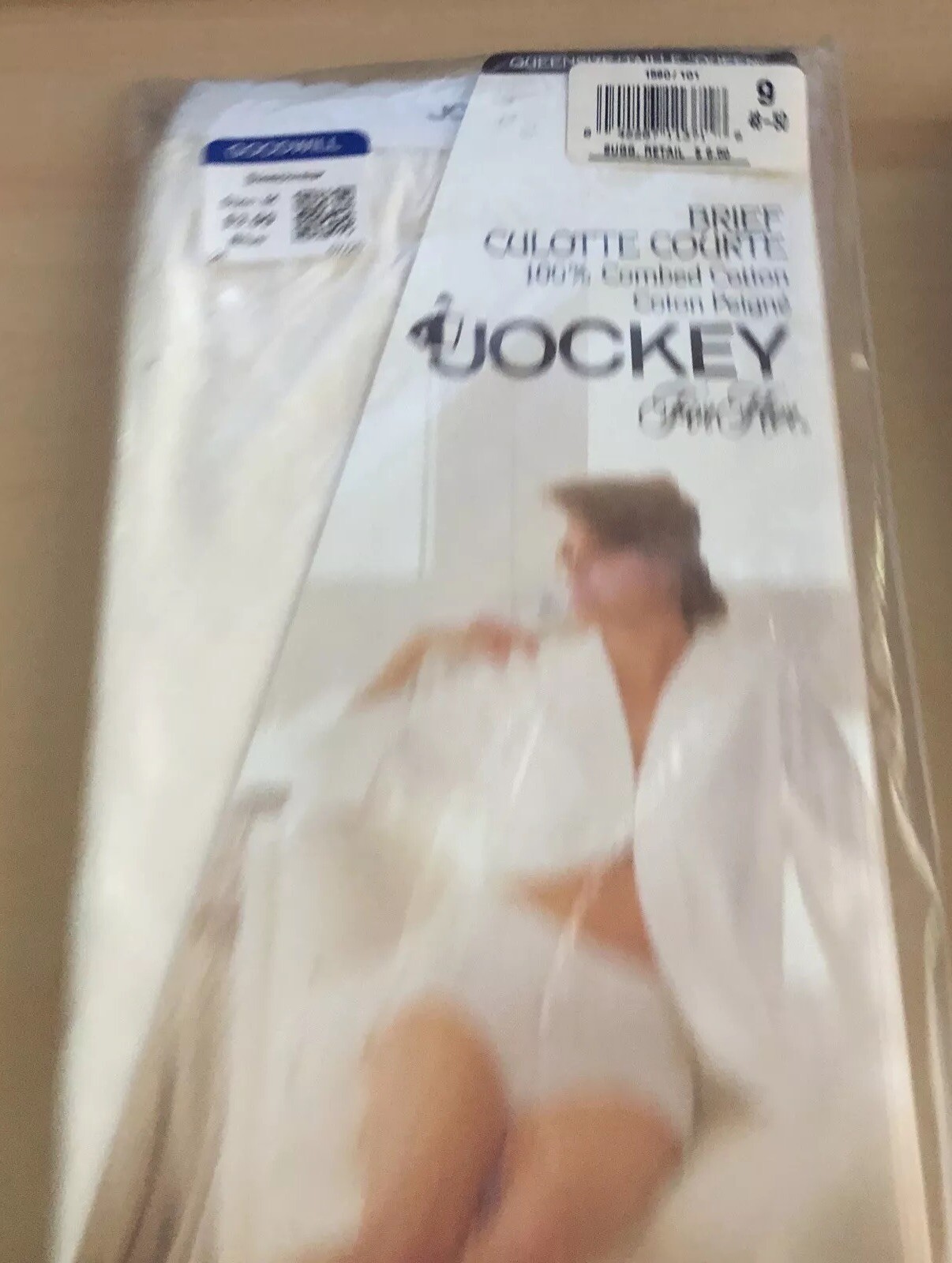 Vintage Jockey Women Brief 9 48-50″ Underwear 1994 Culotte Courte Combed Cotton