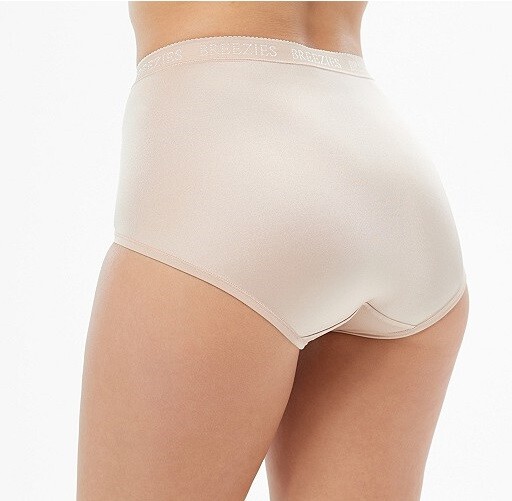 Breezies Lilac Purple Nylon Microfiber Brief Panties New